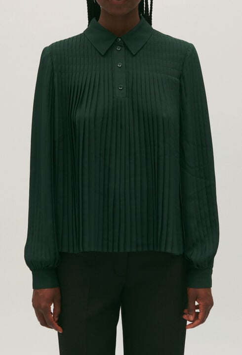 Pleated blouse