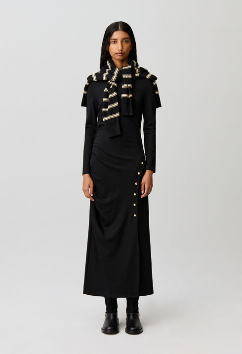 Long fitted jersey dress