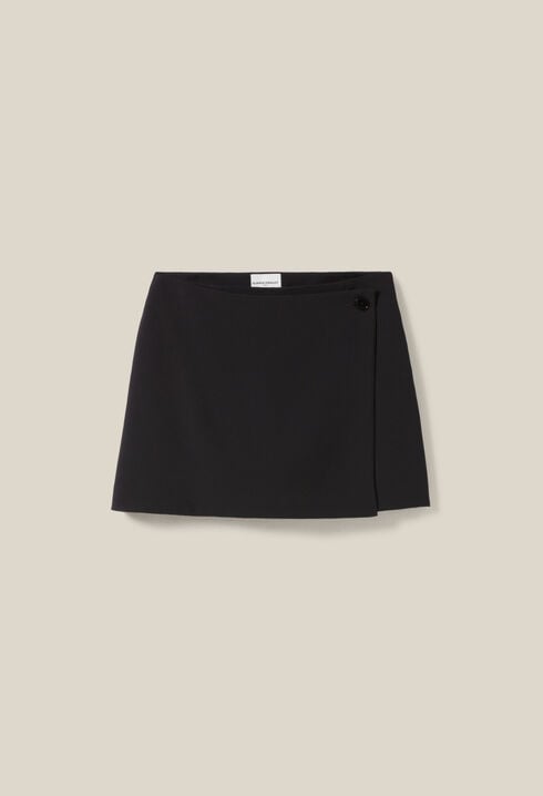 Wrap-style Skort with Buttons