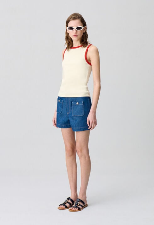 Contrast Tank Top