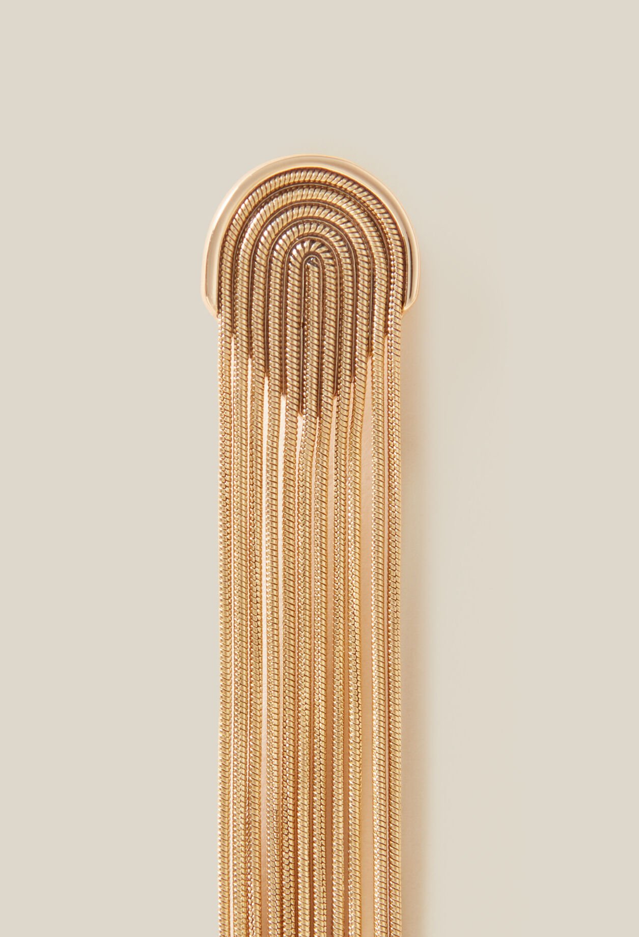 Gold cascade earrings