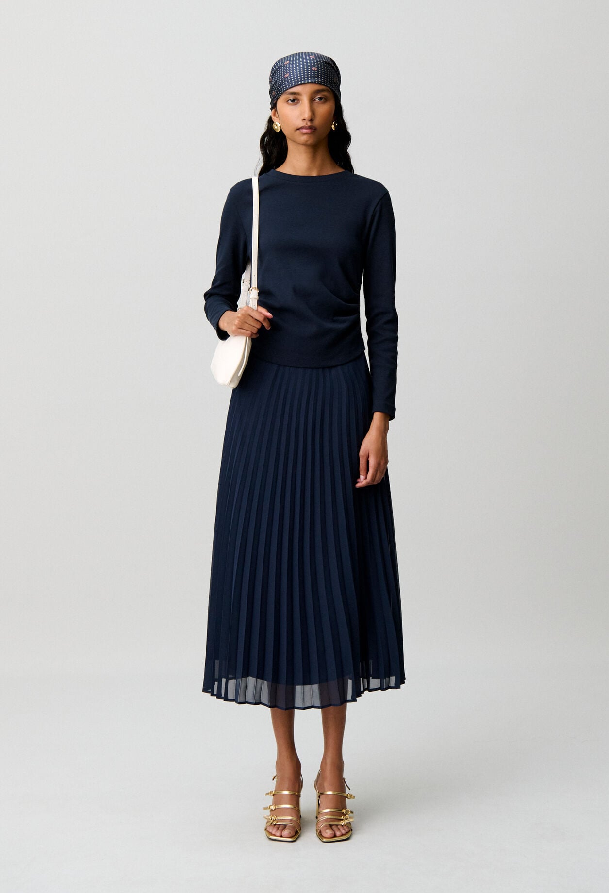 Bi-material t-shirt dress
