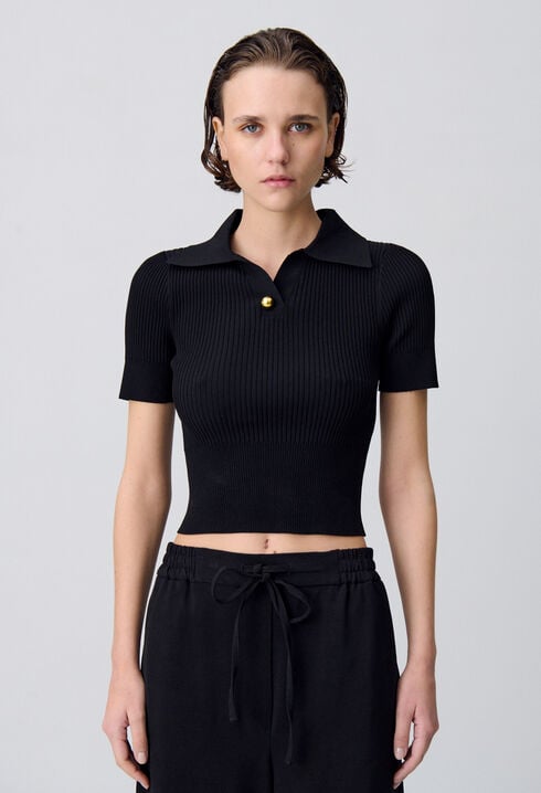 Fine knit top