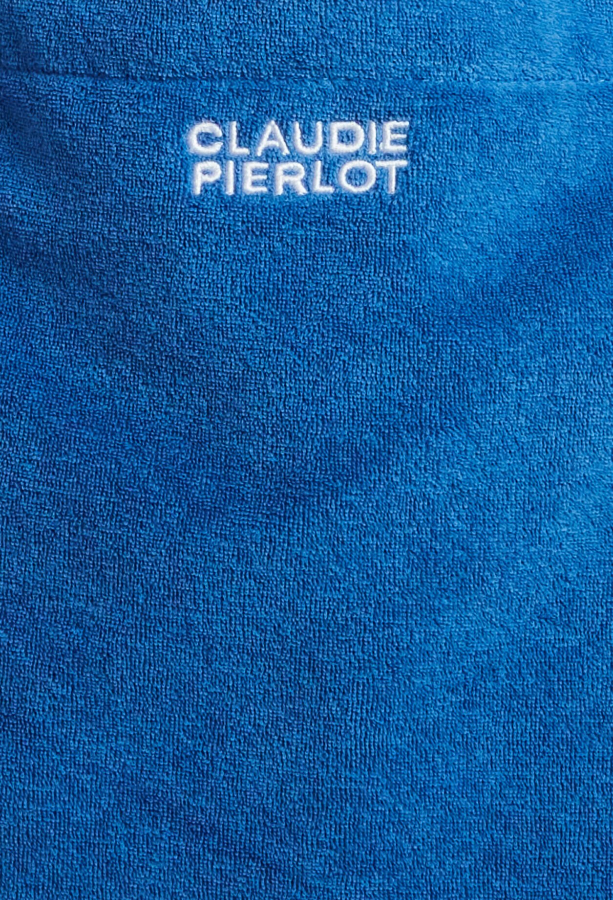 Blue terry tote bag