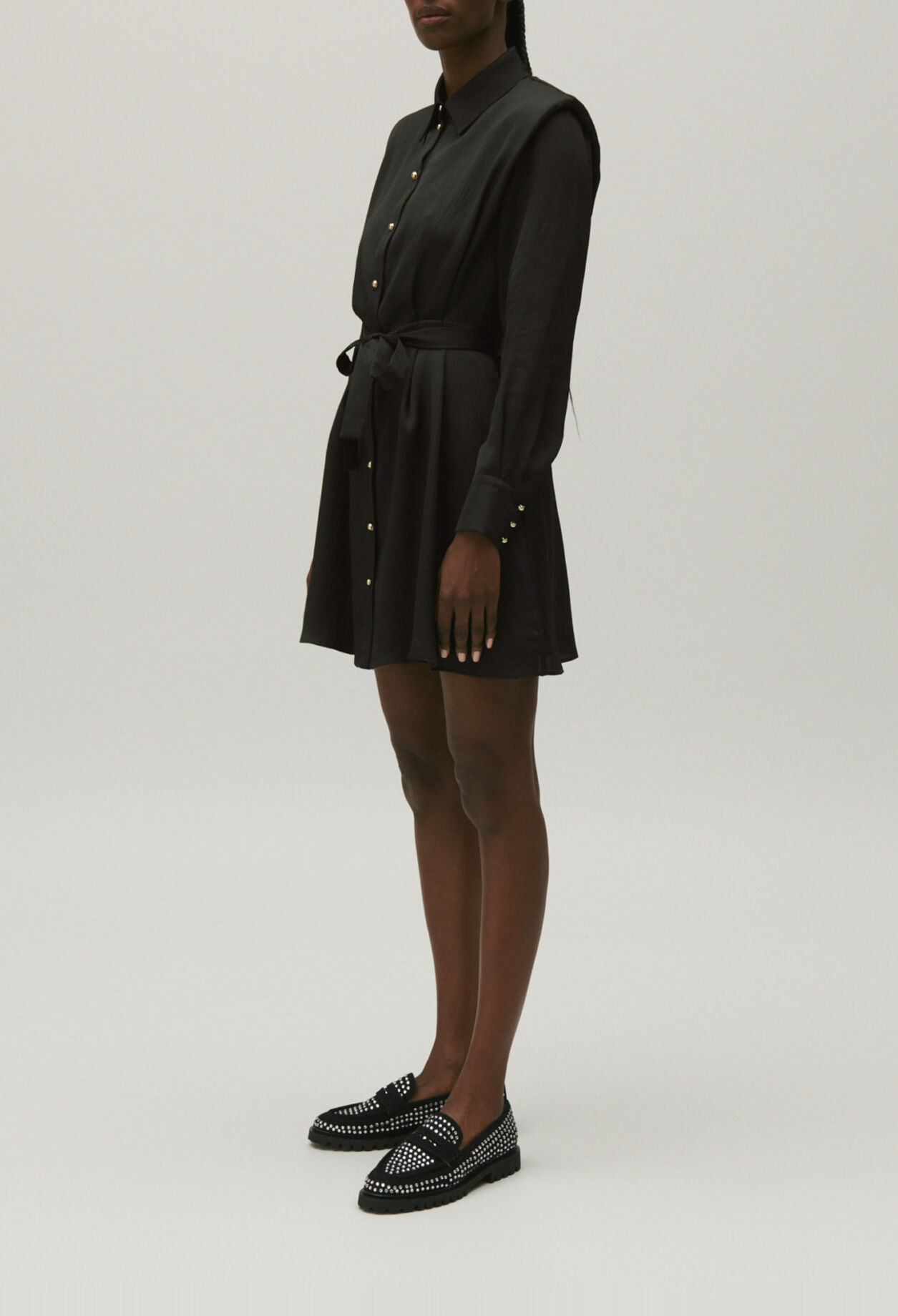 Fitted shirt dress
