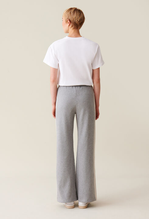 Contrasting grey comfort trousers