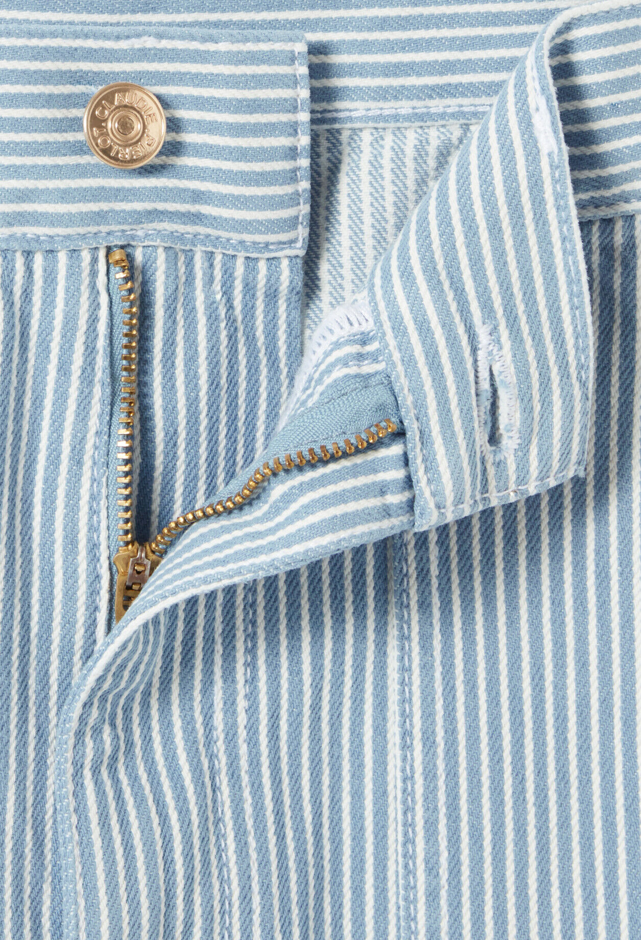 Wide-leg Faded Jeans