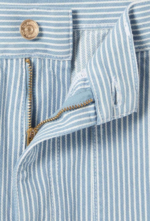 Wide-leg Faded Jeans