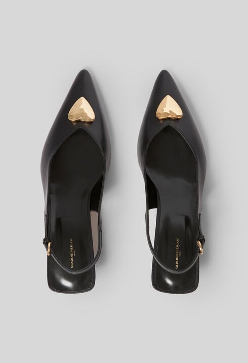 Golden Heart Court Shoes