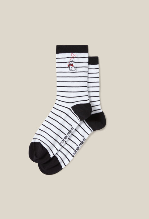 Jean Toto striped socks