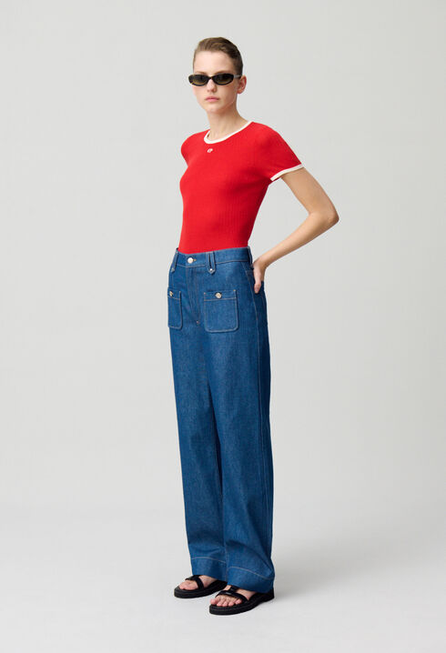 Fine knit CP top