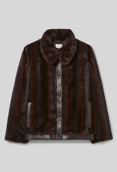 Faux fur coat