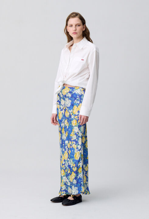 Floral Midi Skirt