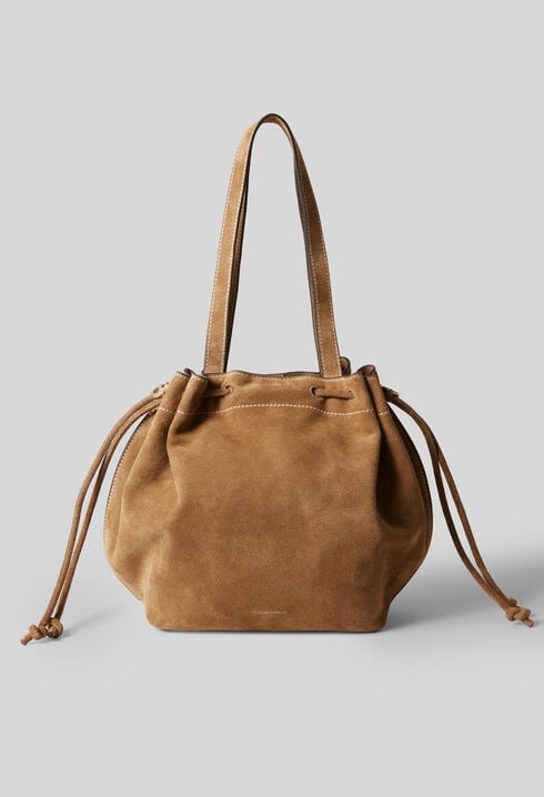 Suede Leather Tote Bag