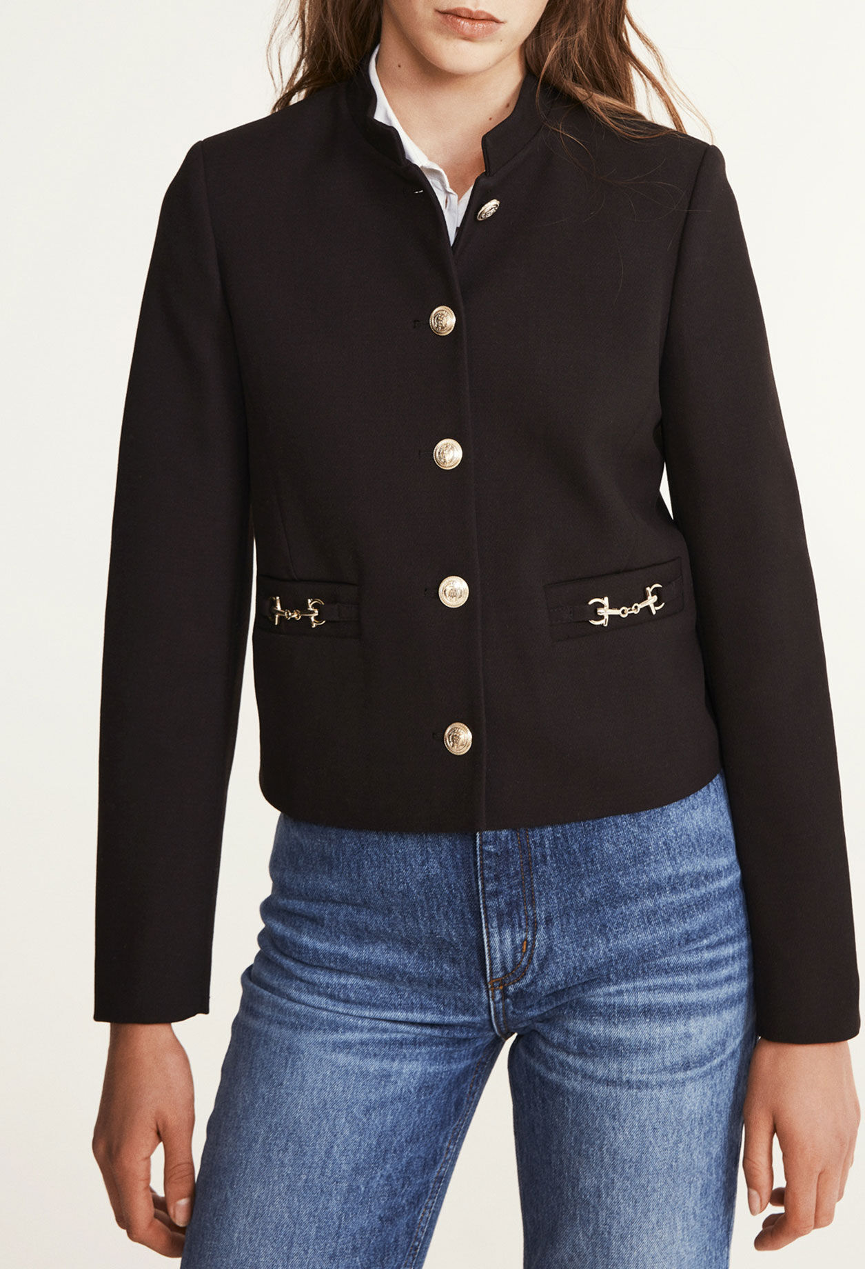 Straight fit jacket