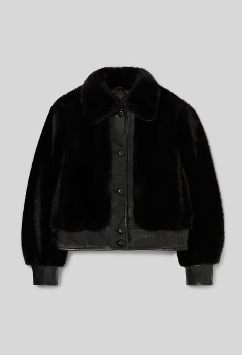 Short faux fur jacket