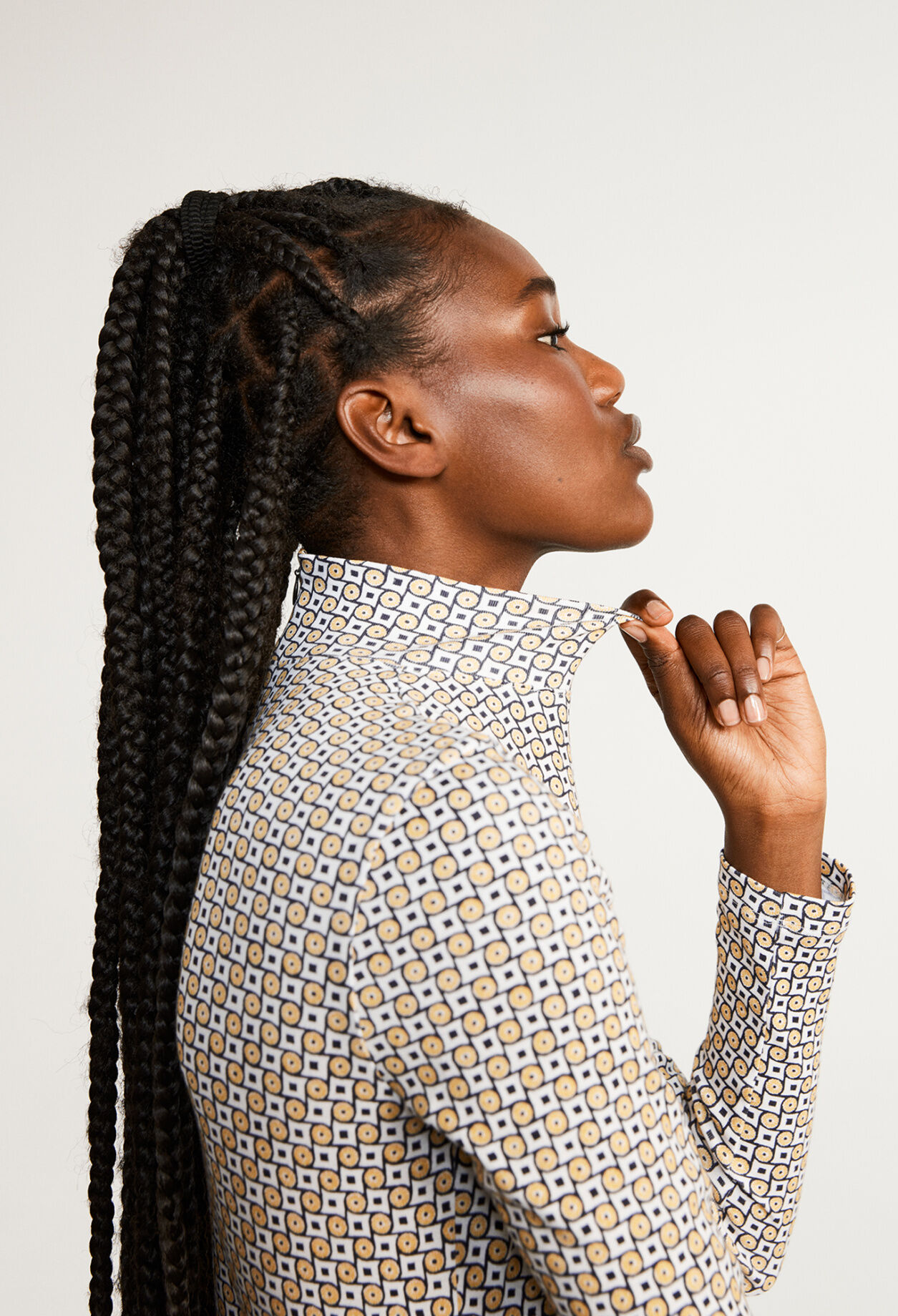 Organic cotton printed top