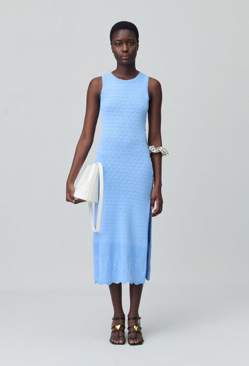 Mid-length knitted dress
