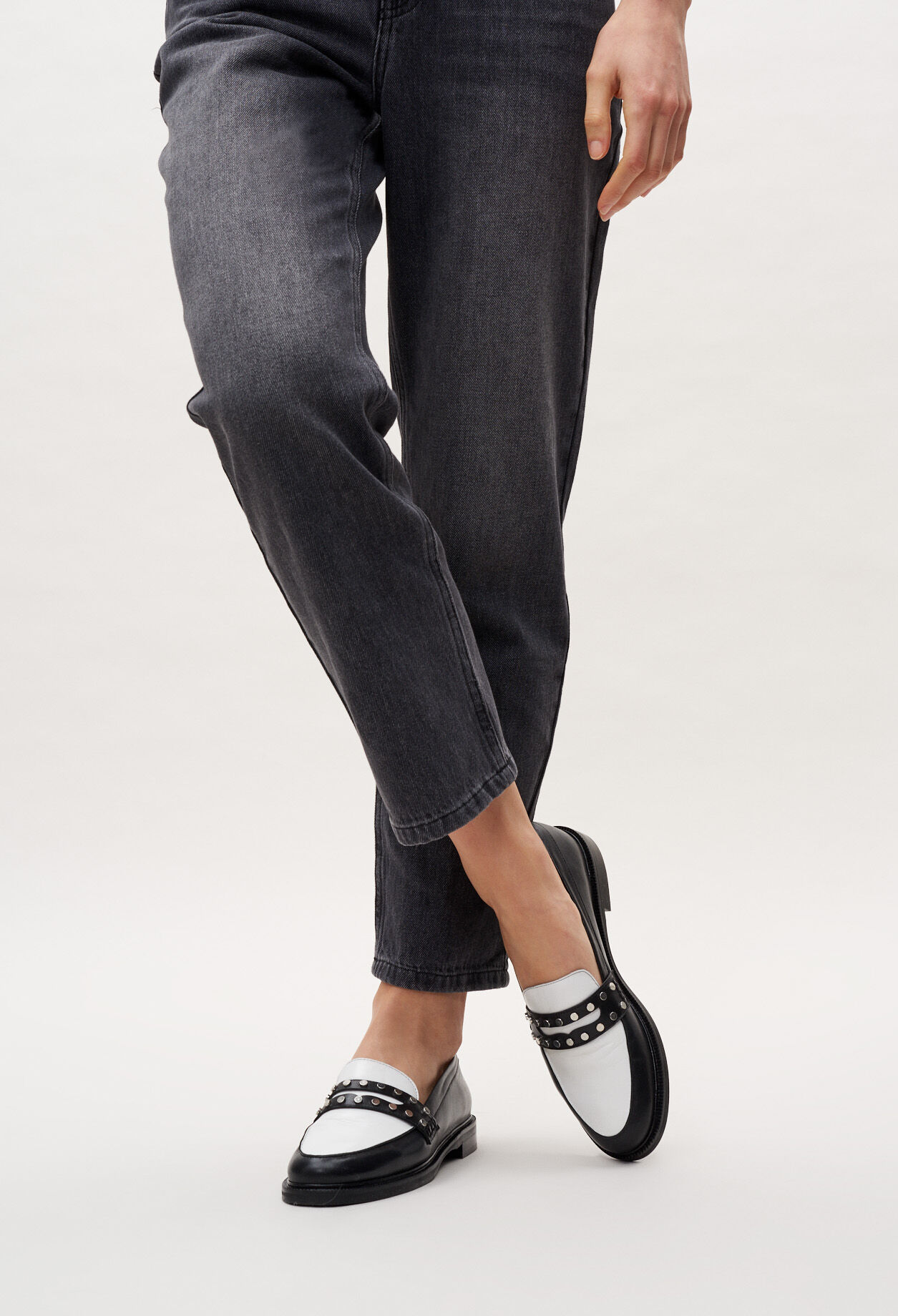 Studded loafers