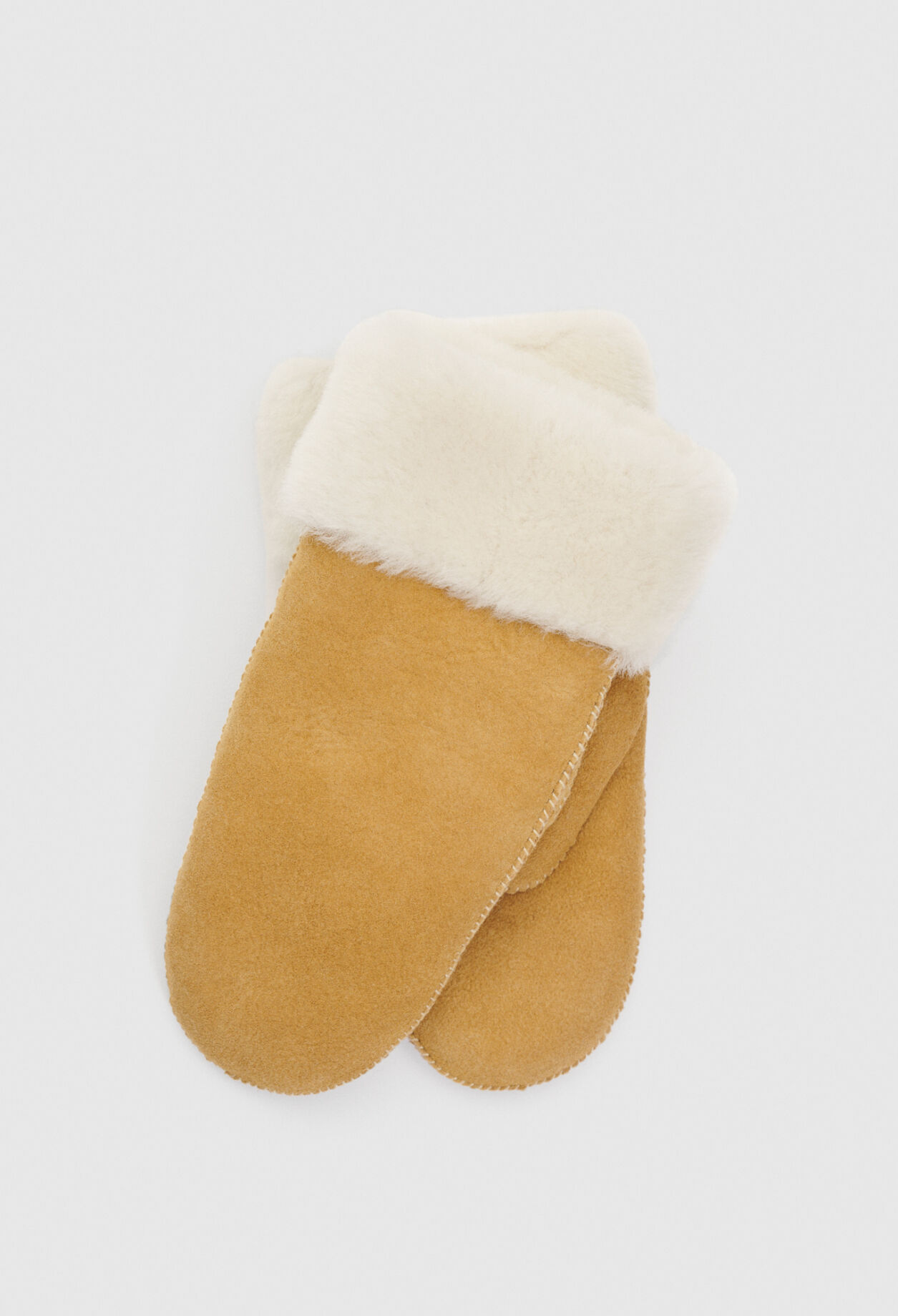 Shearling mittens