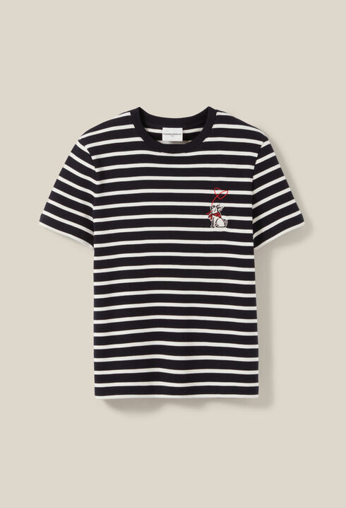 Sailor T-shirt Jean Toto embroidery