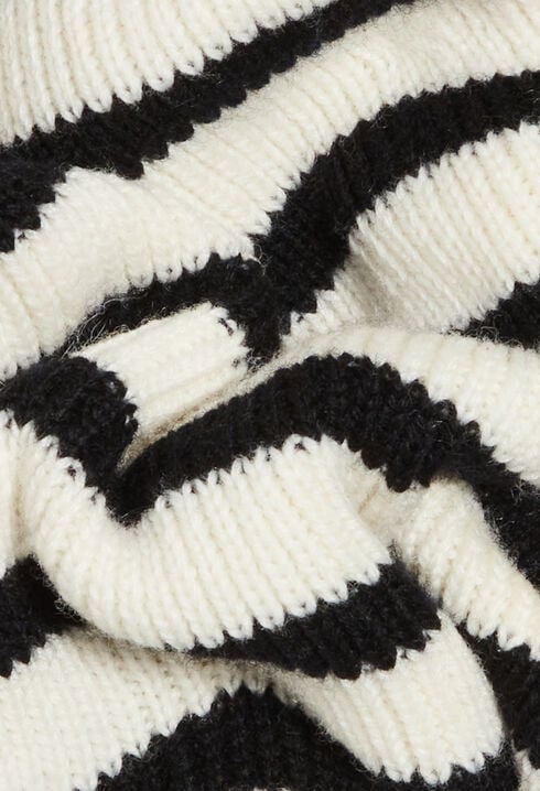 Two-tone striped cardigan 