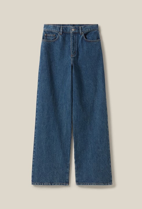 Michel jeans in dark baggy denim