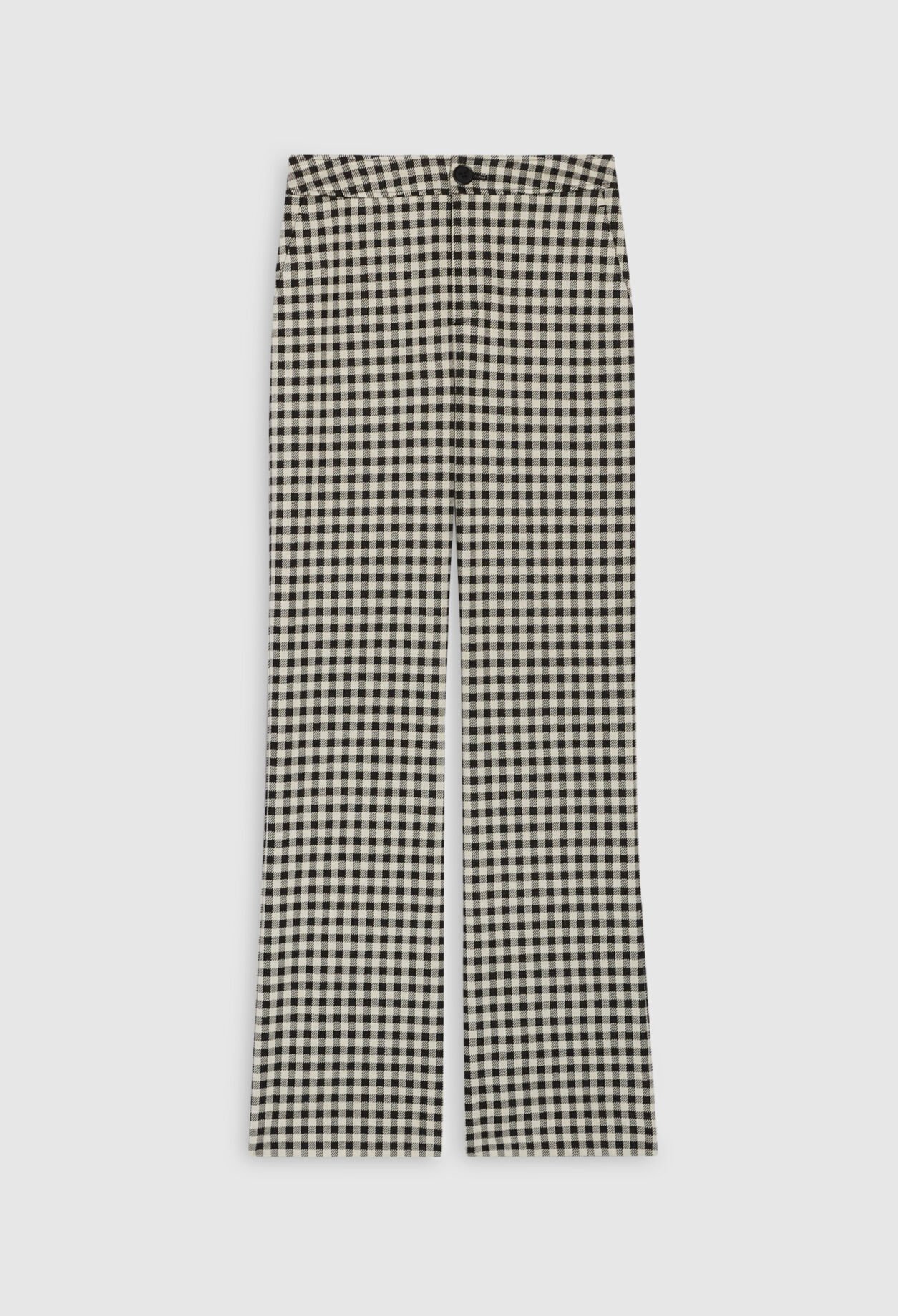 Two-tone checked trousers