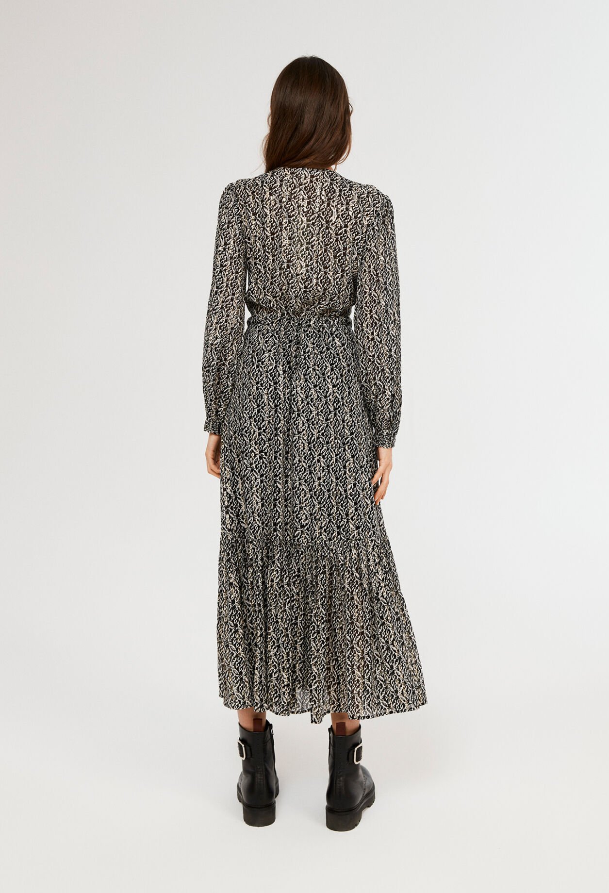 Printed midi dress