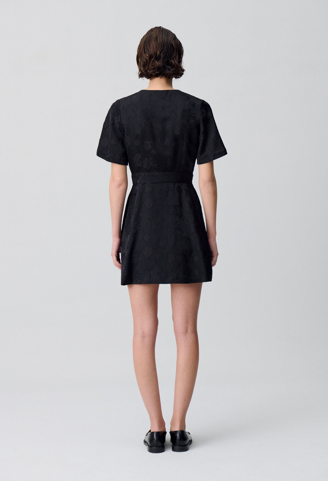 Wrap-Style Mini Dress