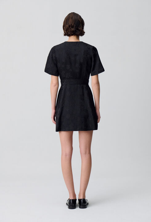Wrap-Style Mini Dress