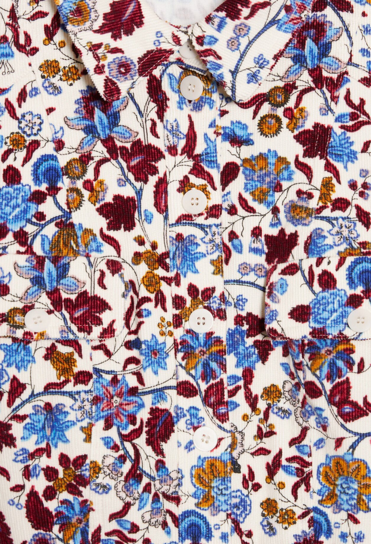 Combi-pantalon velours imprimée