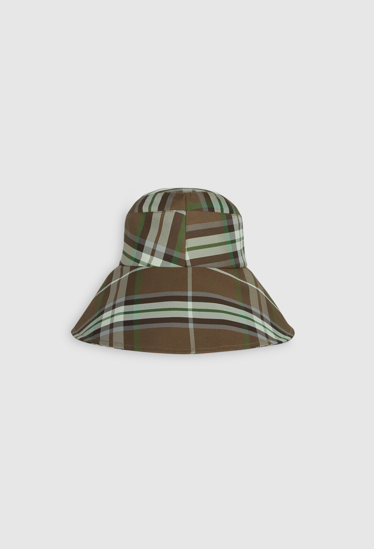 checked sun hat