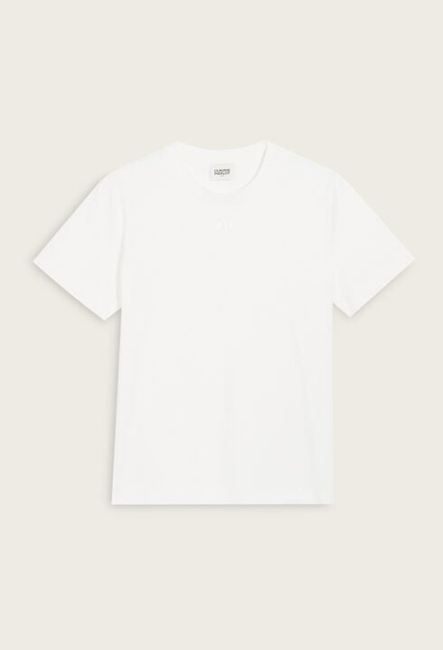 Ecru cotton T-shirt  