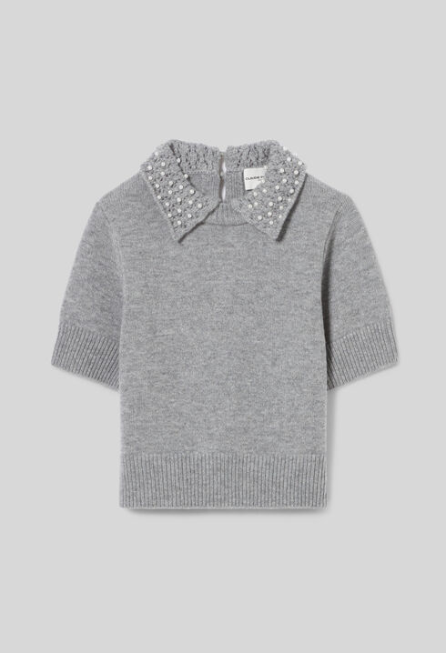 Short knitted top