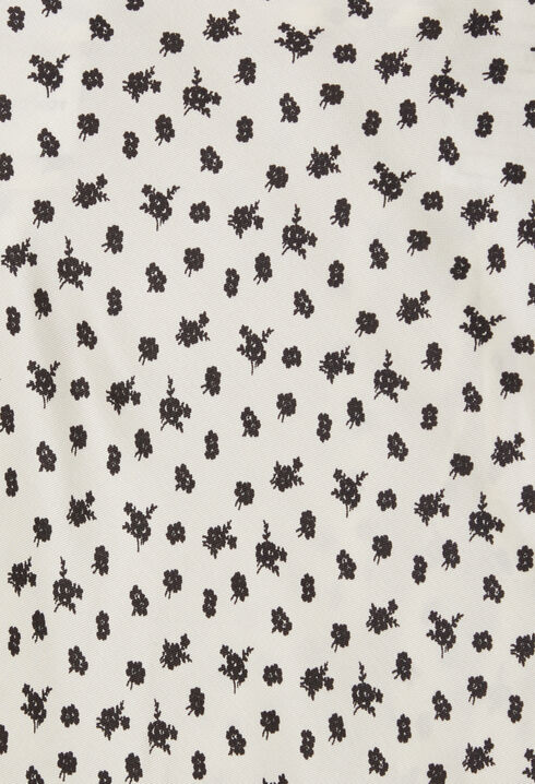 Floral print fluid skirt