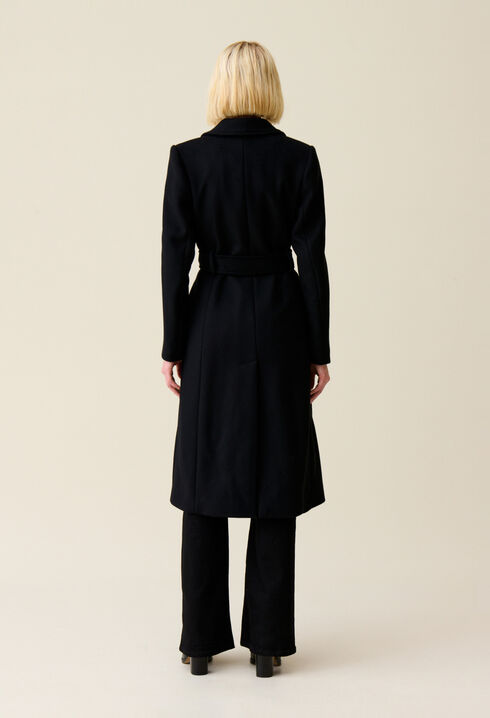Long belted coat