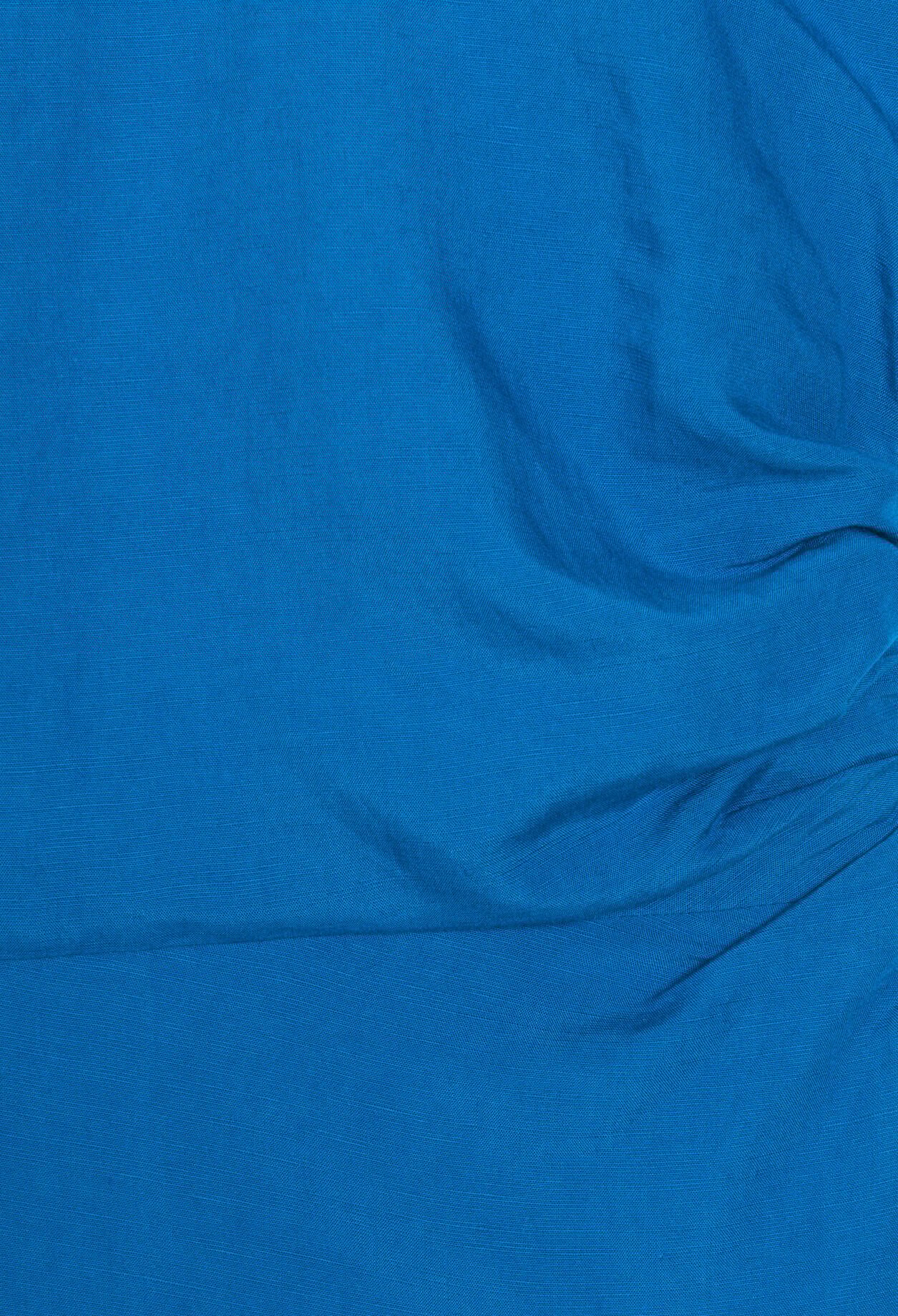 Blue asymmetric midi dress