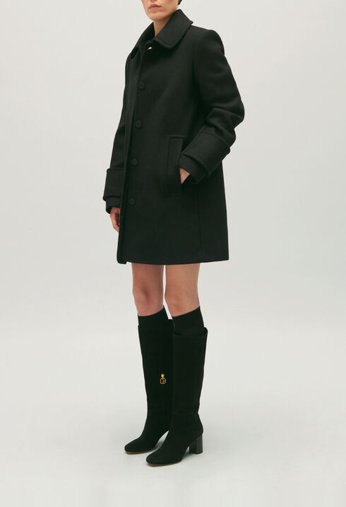 Peter Pan collared coat