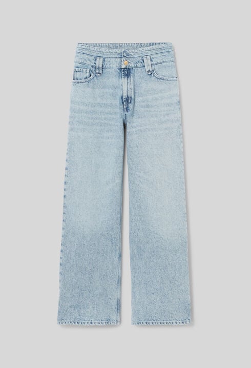 Straight denim jeans
