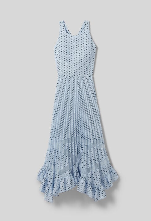 Polka dot midi dress