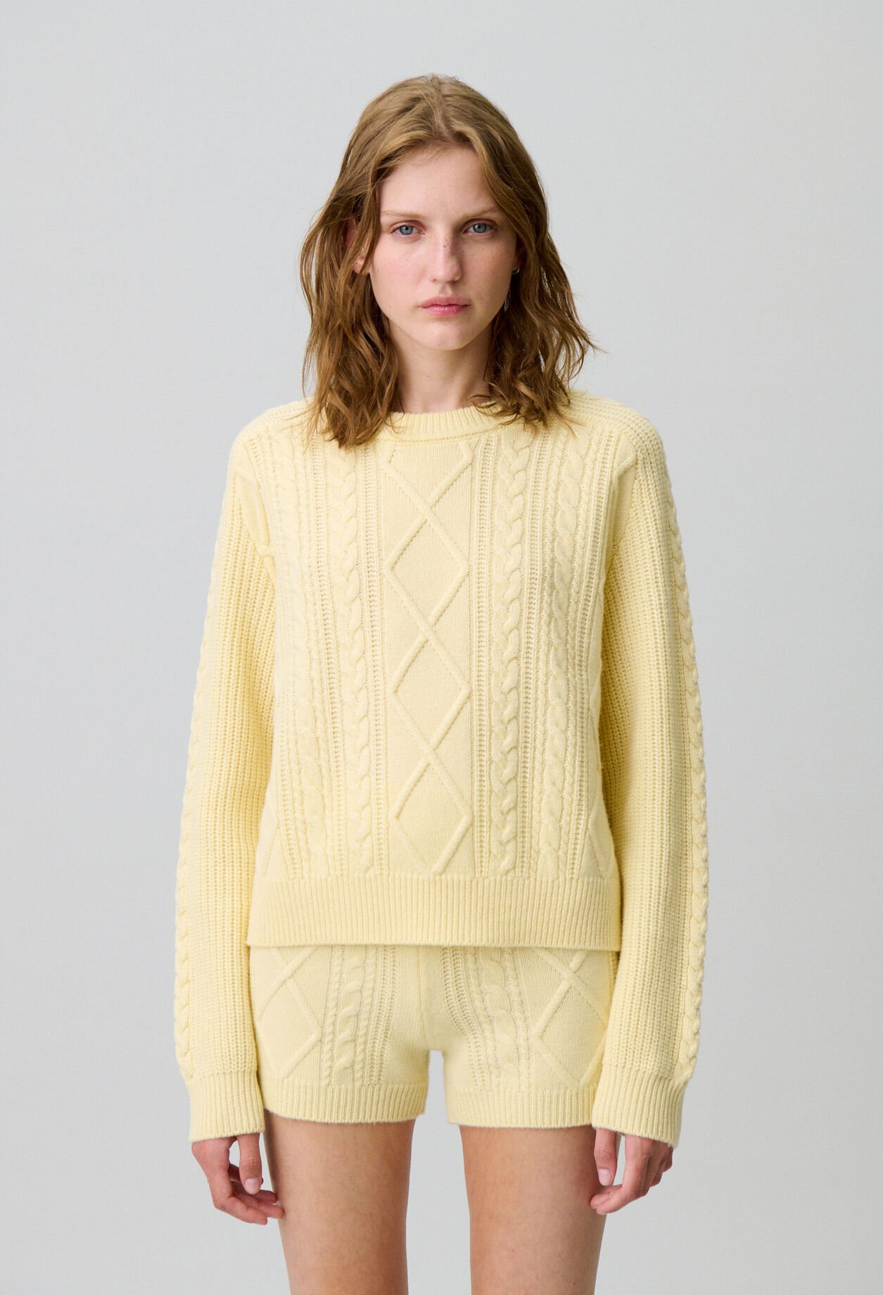 Oversized jacquard jumper