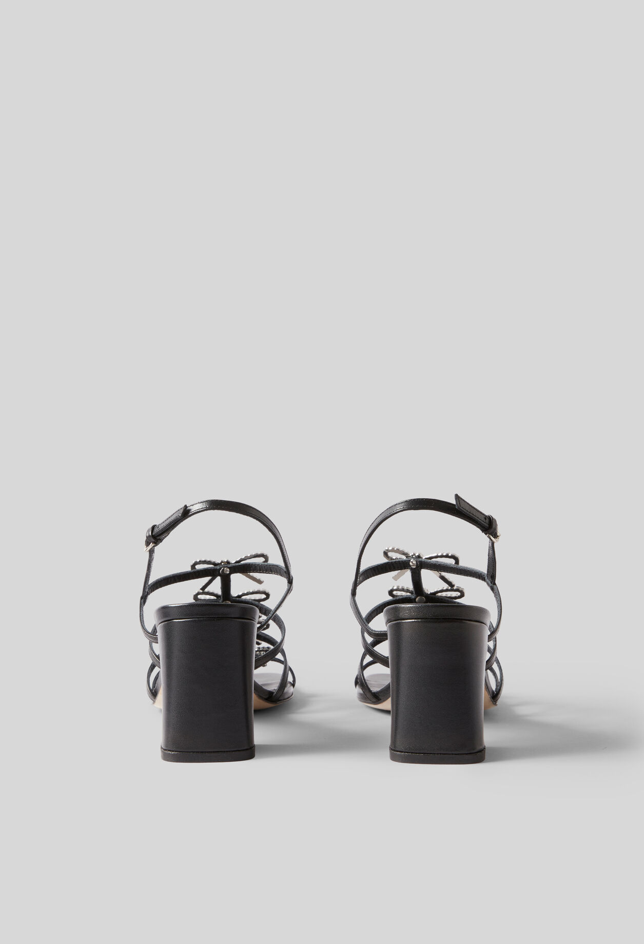Jewelled leather sandals