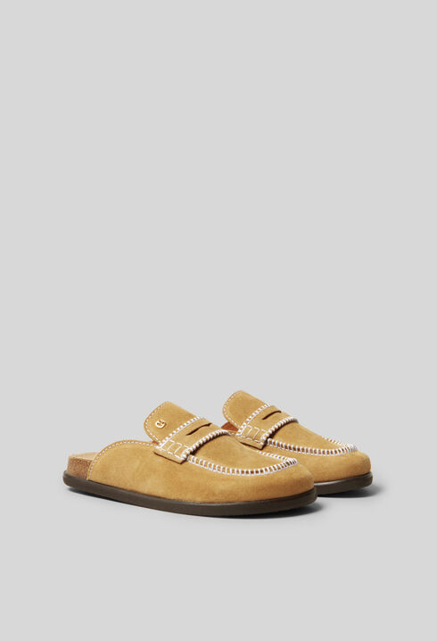 Suede Mules