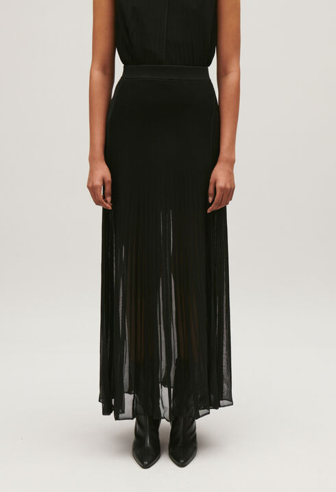 Long knit skirt