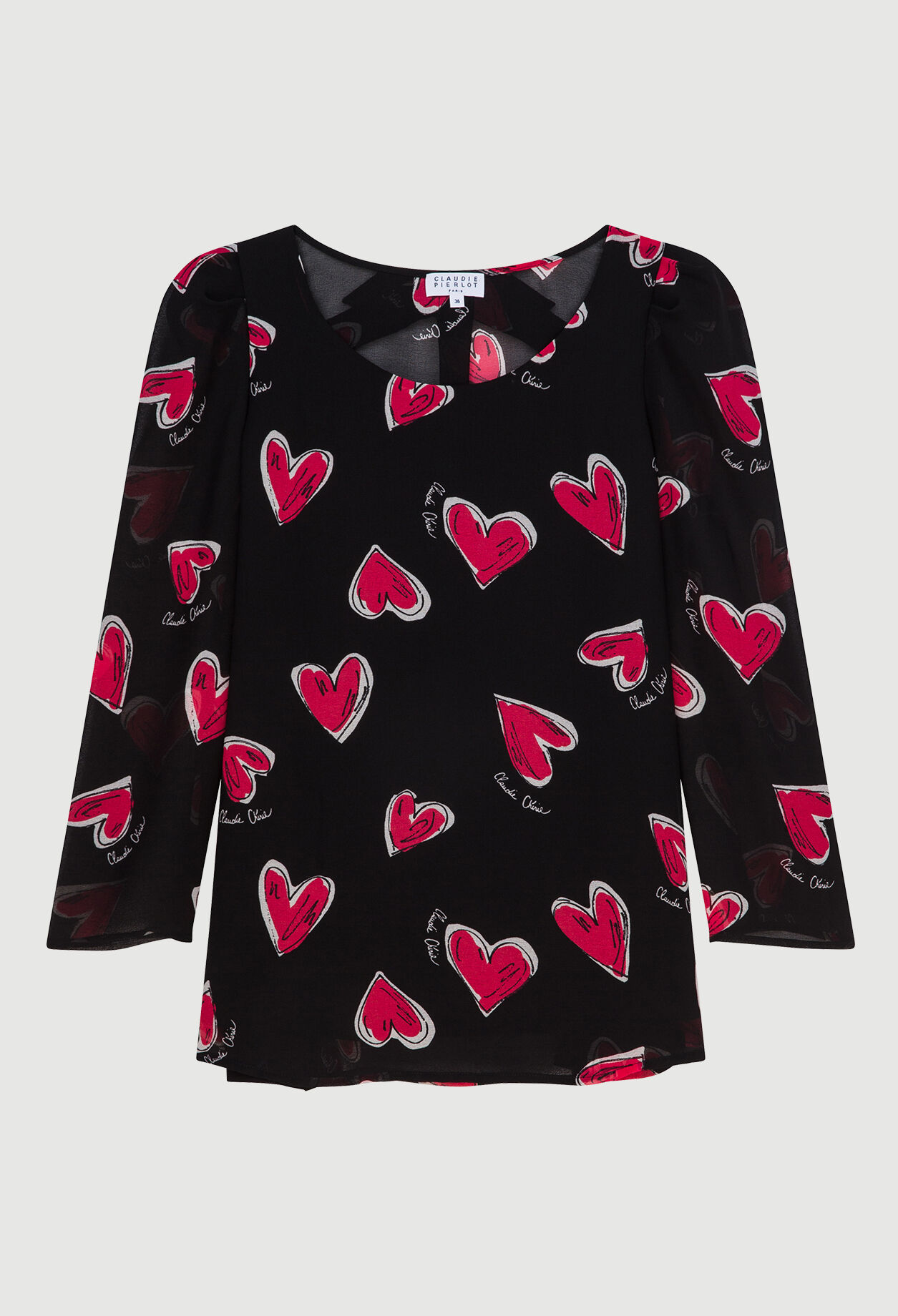 Flowing blouse with print