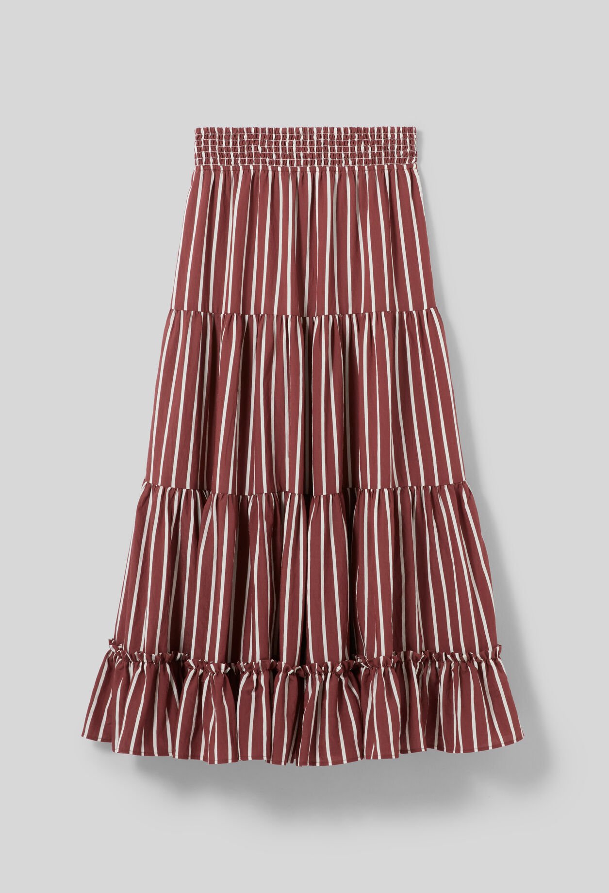 Striped maxi skirt