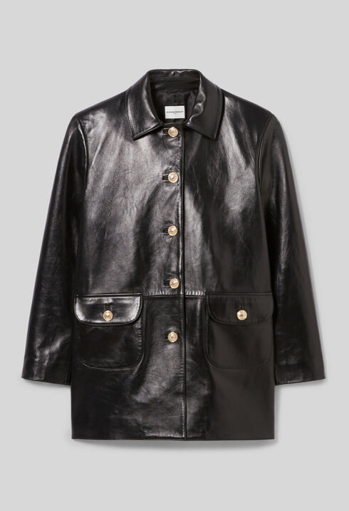 Oversized Leather Jacket