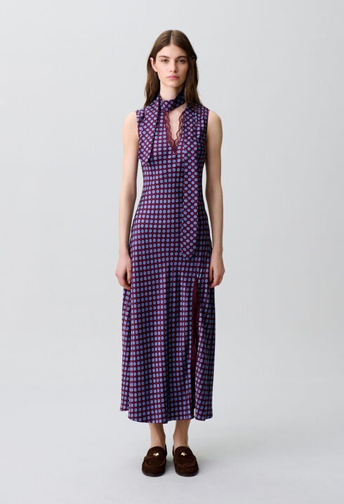Flowy lace maxi dress