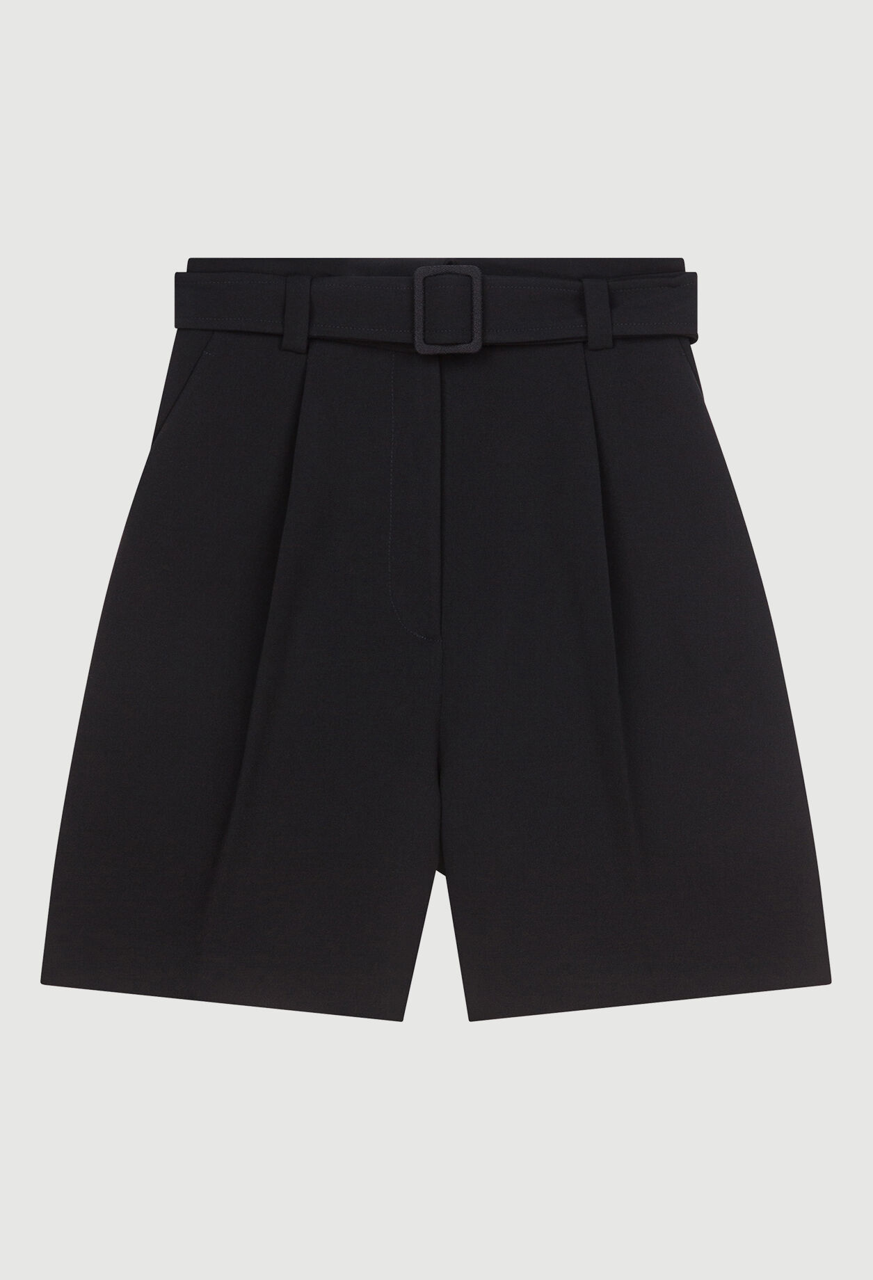 Belted tailored shorts